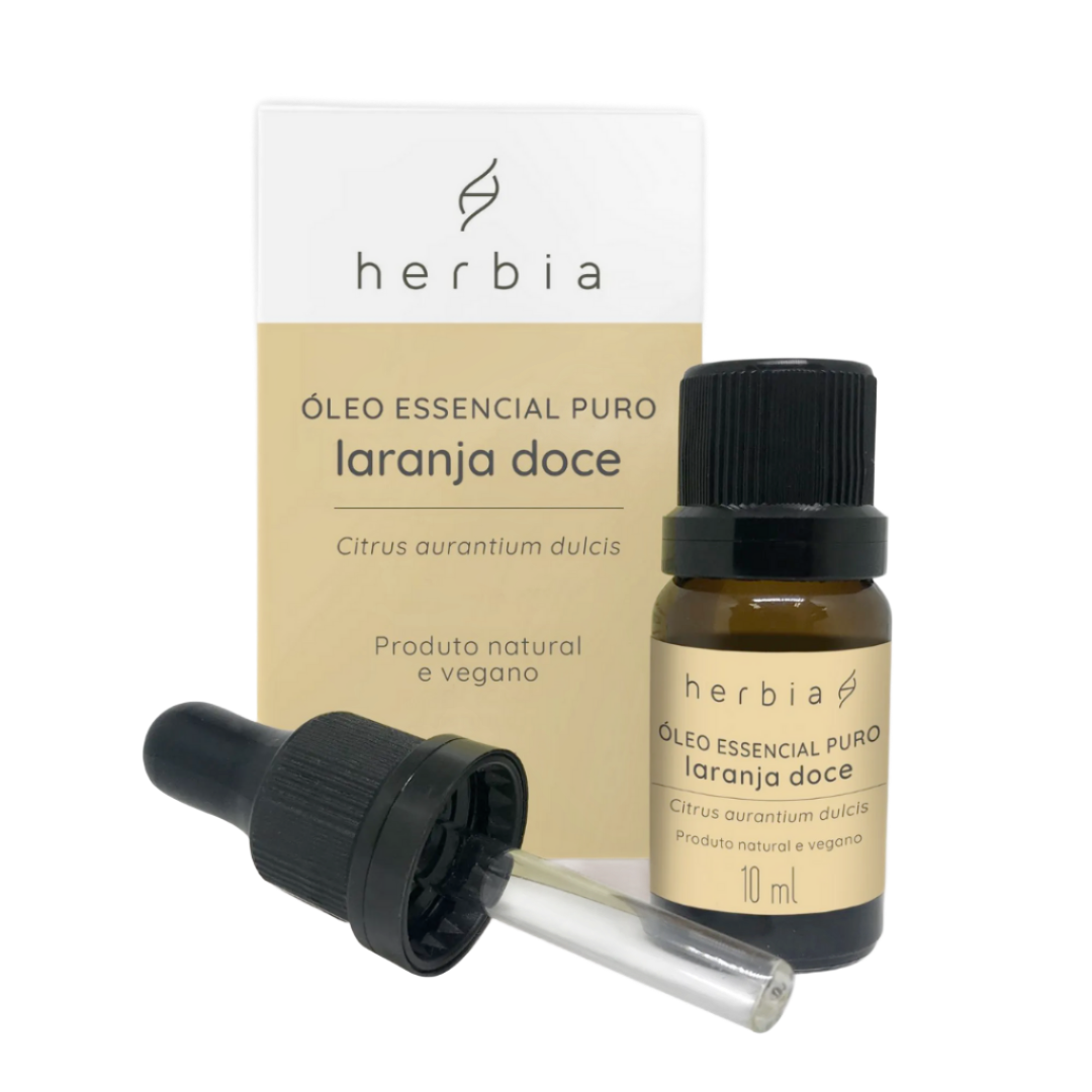Óleo Essencial Orgânico de Laranja Doce 10 ml Herbia