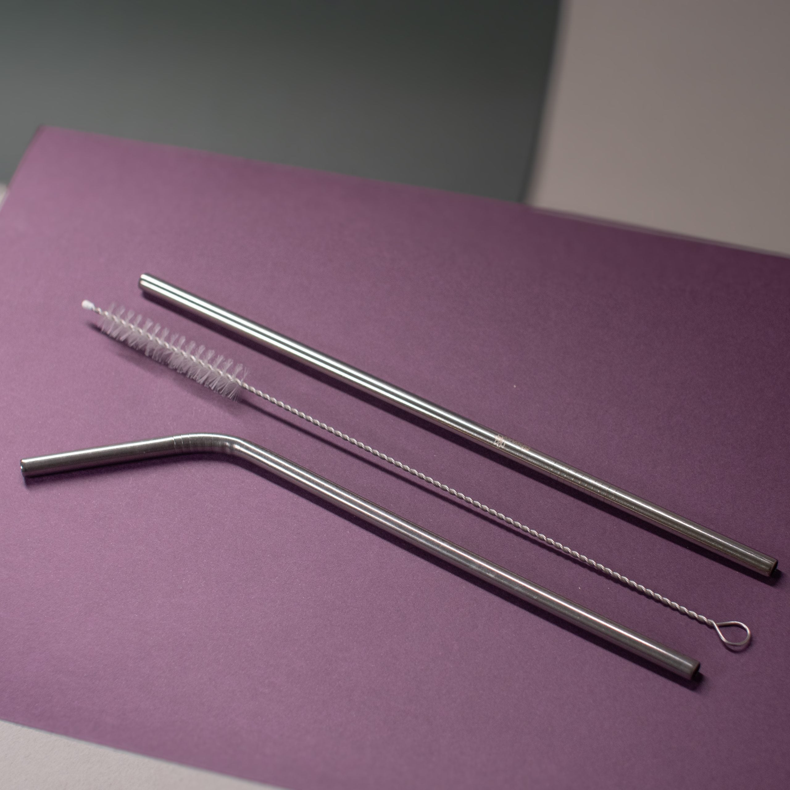 Kit Canudos Ecológicos de Aço Inox