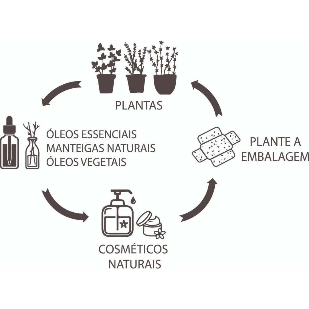 Desodorante Bastão sem alumínio 100% Natural 50g - Zero Plástico
