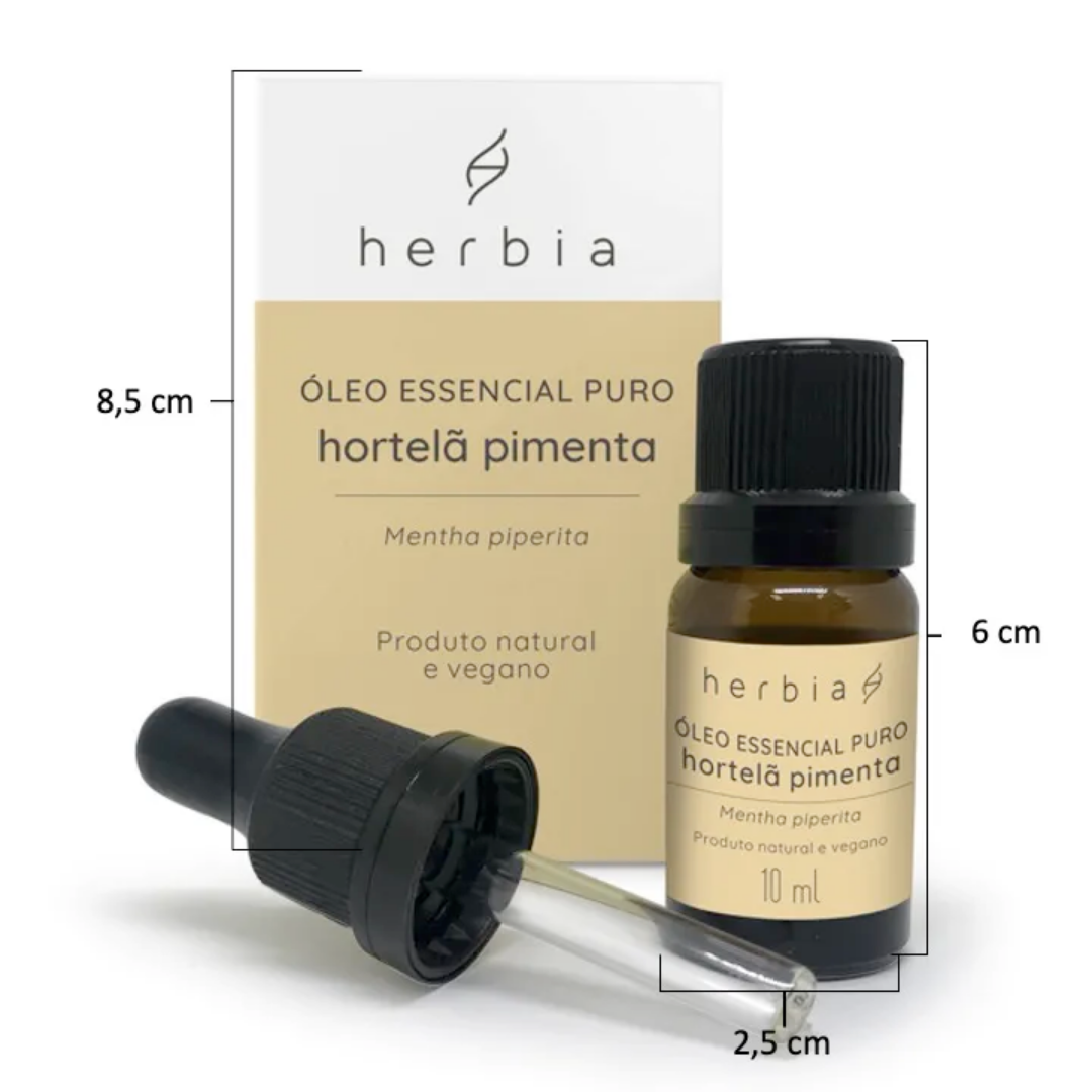 Óleo Essencial de Hortelã-Pimenta 10 ml (Herbia)