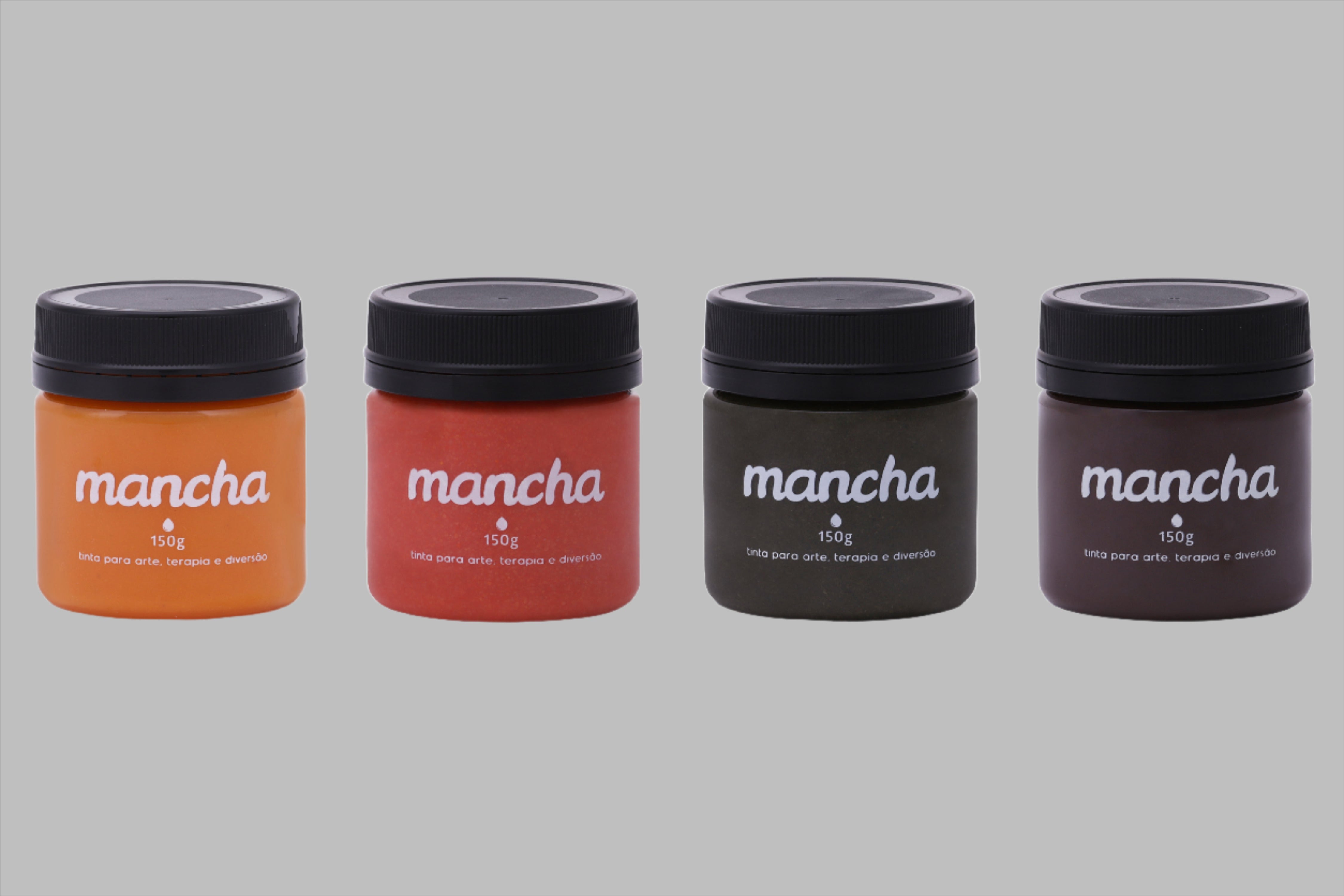 Kit de 4 Cores de Tintas 100% vegetais - Mancha Orgânica