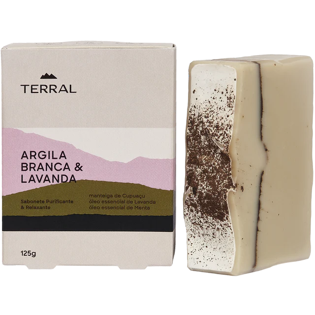 Sabonete Argila Branca & Lavanda