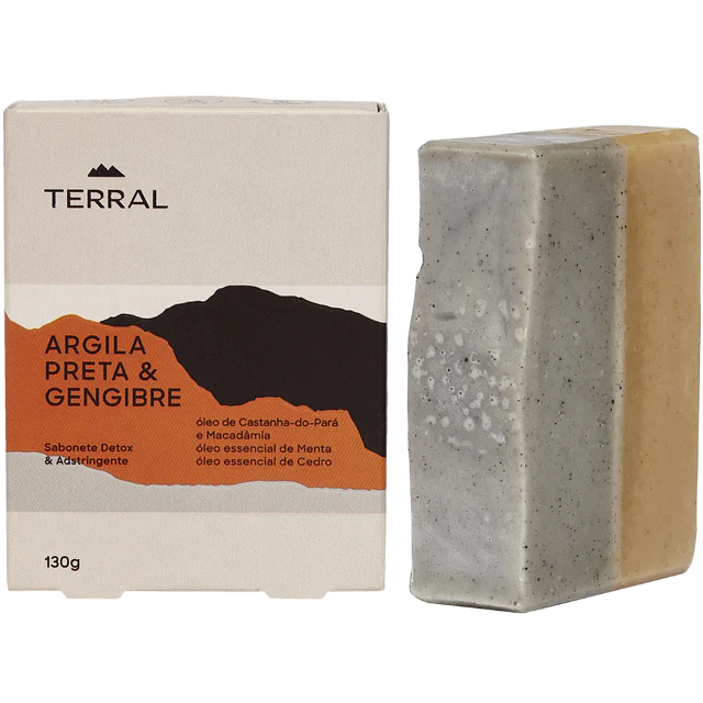 Sabonete Argila Preta & Gengibre