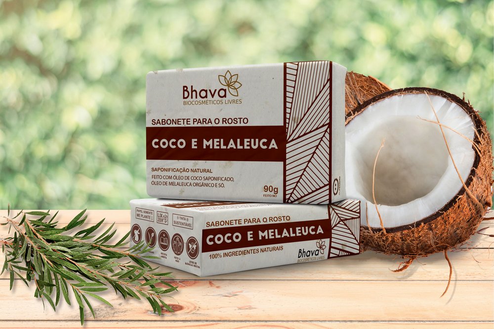 Sabonete facial 90g - Linha Lixo Zero Bhava