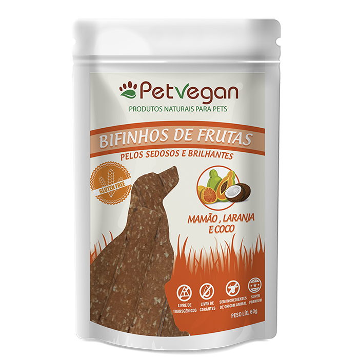 Kit 3 Bifinhos naturais PetVegan > GLÚTEN FREE 300g