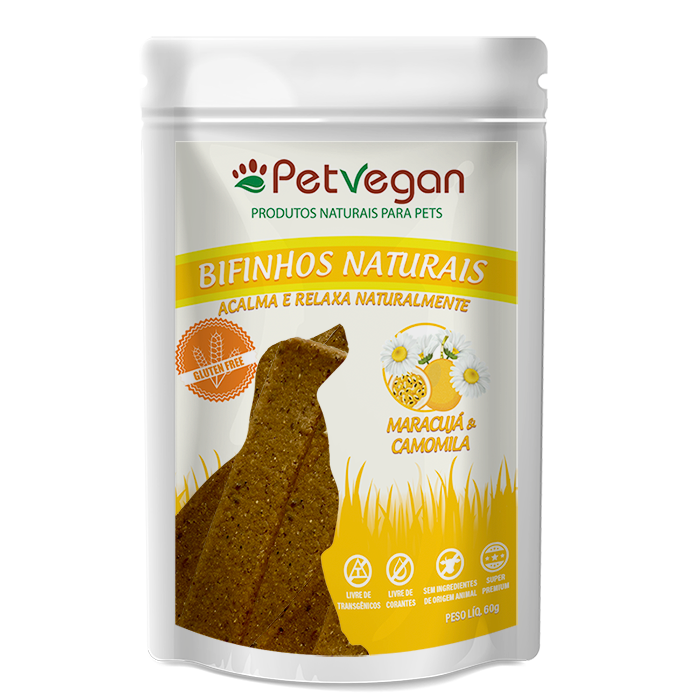 Kit 3 Bifinhos naturais PetVegan > GLÚTEN FREE 300g