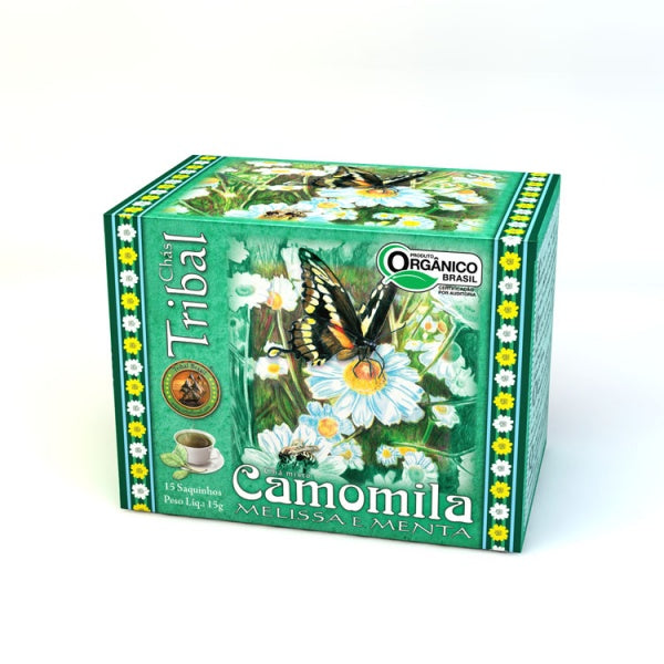 Chá Tribal Brasil - Camomila, Melissa e Menta - Sachê (15 sachês)