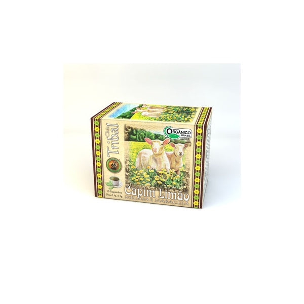 Chá Tribal Brasil - Capim Limão, Melissa e Maracujá - Sachê (15 sachês)