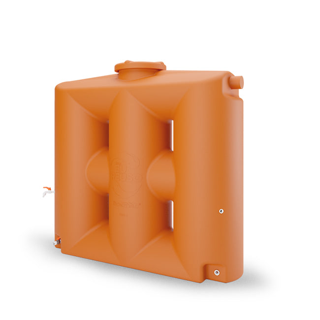 Cisterna Vertical 1000 litros sem filtro na cor laranja