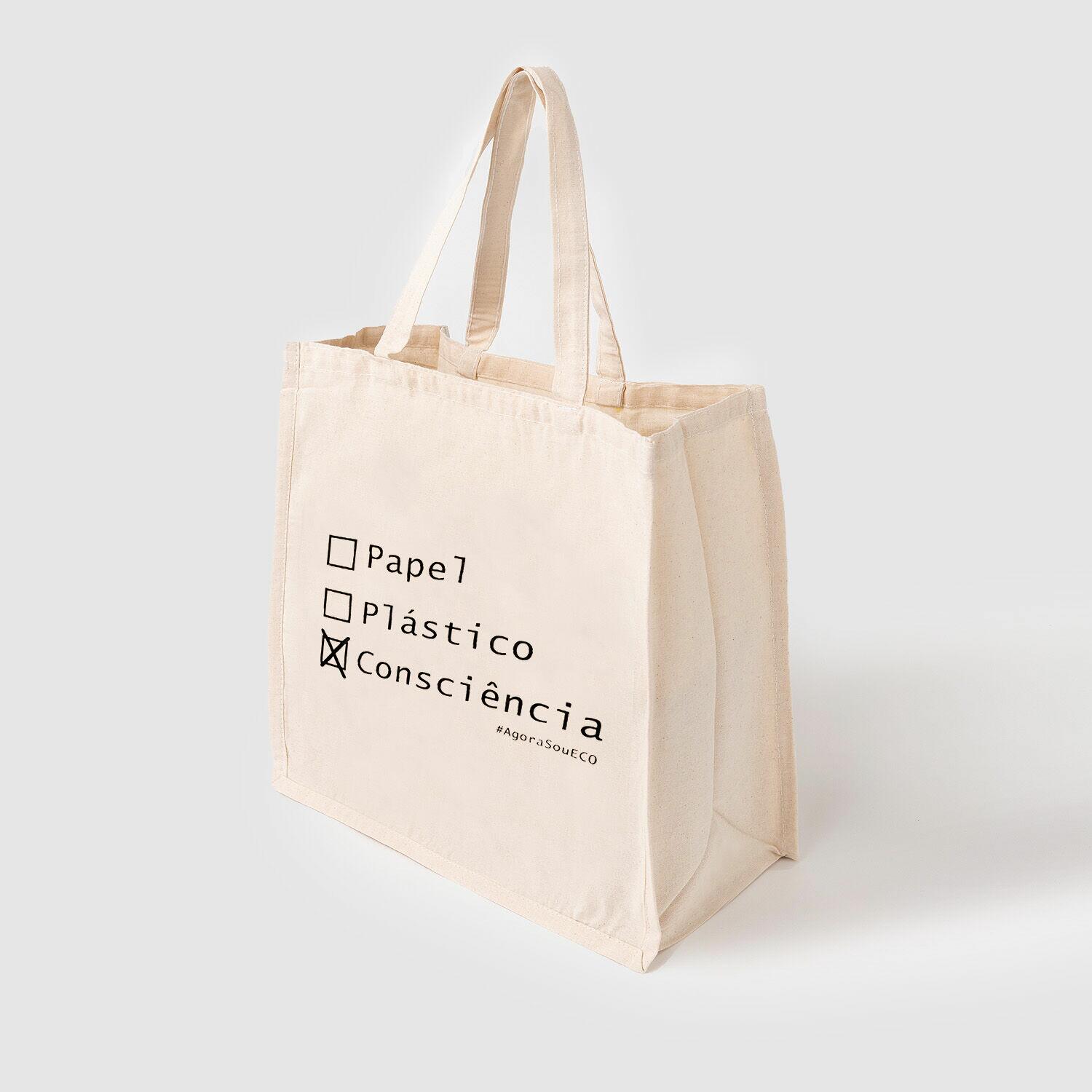 Kit Compra Sem Plástico | EcoBag + A Granel + Hortifruti - Consciência