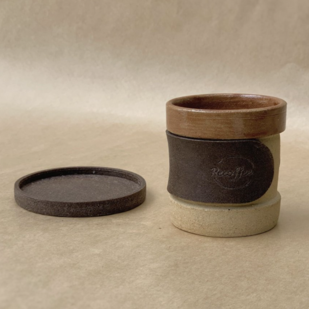 Conjunto de 4 copinhos de café - Recoffee