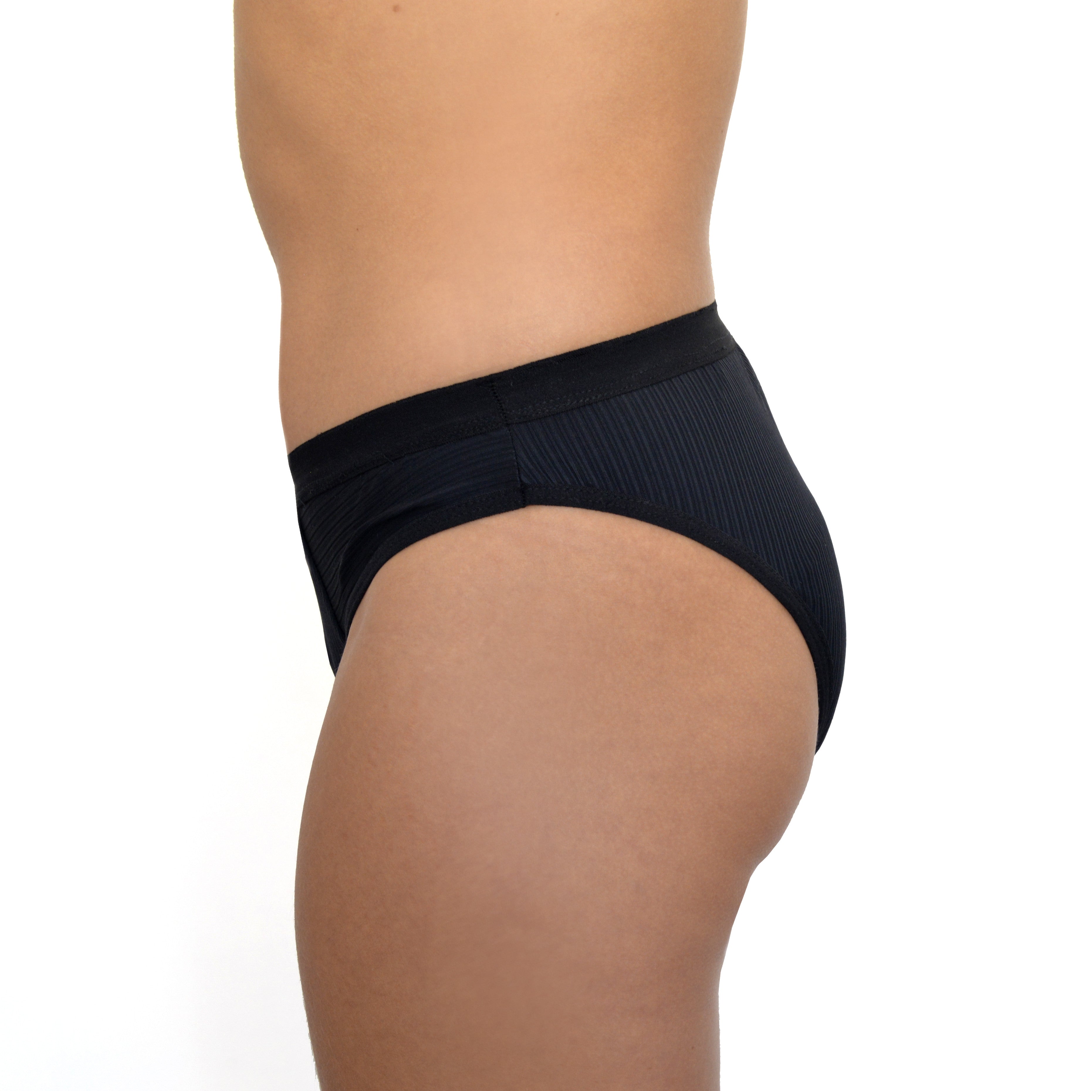 Lingerie/Calcinha Absorvente Ecoabs - Tanga - Preto