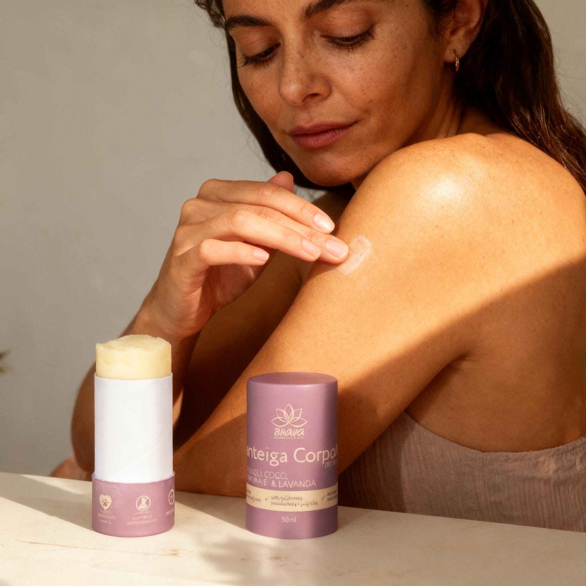 Manteiga Corporal Bastão 100% natural 50ml - Zero Plástico