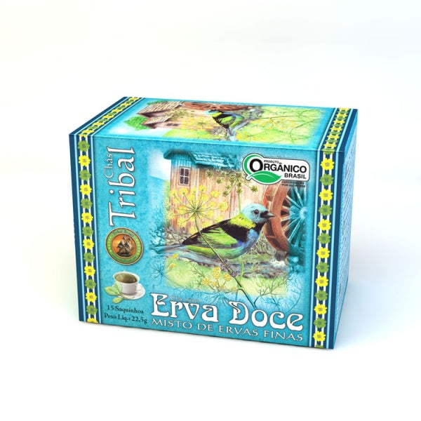 Chá Tribal Brasil - Erva Doce - Sachê (15 sachês)