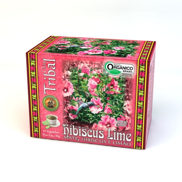 Chá Tribal Brasil - Hibiscus Lime - Sachê (15 sachês)
