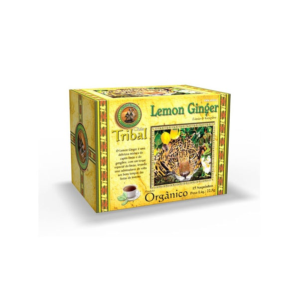 Chá Tribal Brasil - Lemon Ginger - Sachê (15 sachês)