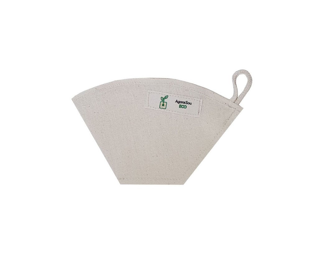 Coador de Café Reutilizável | Kit com 3 Eco Filtros De Café 100% Algodão Agora Sou Eco