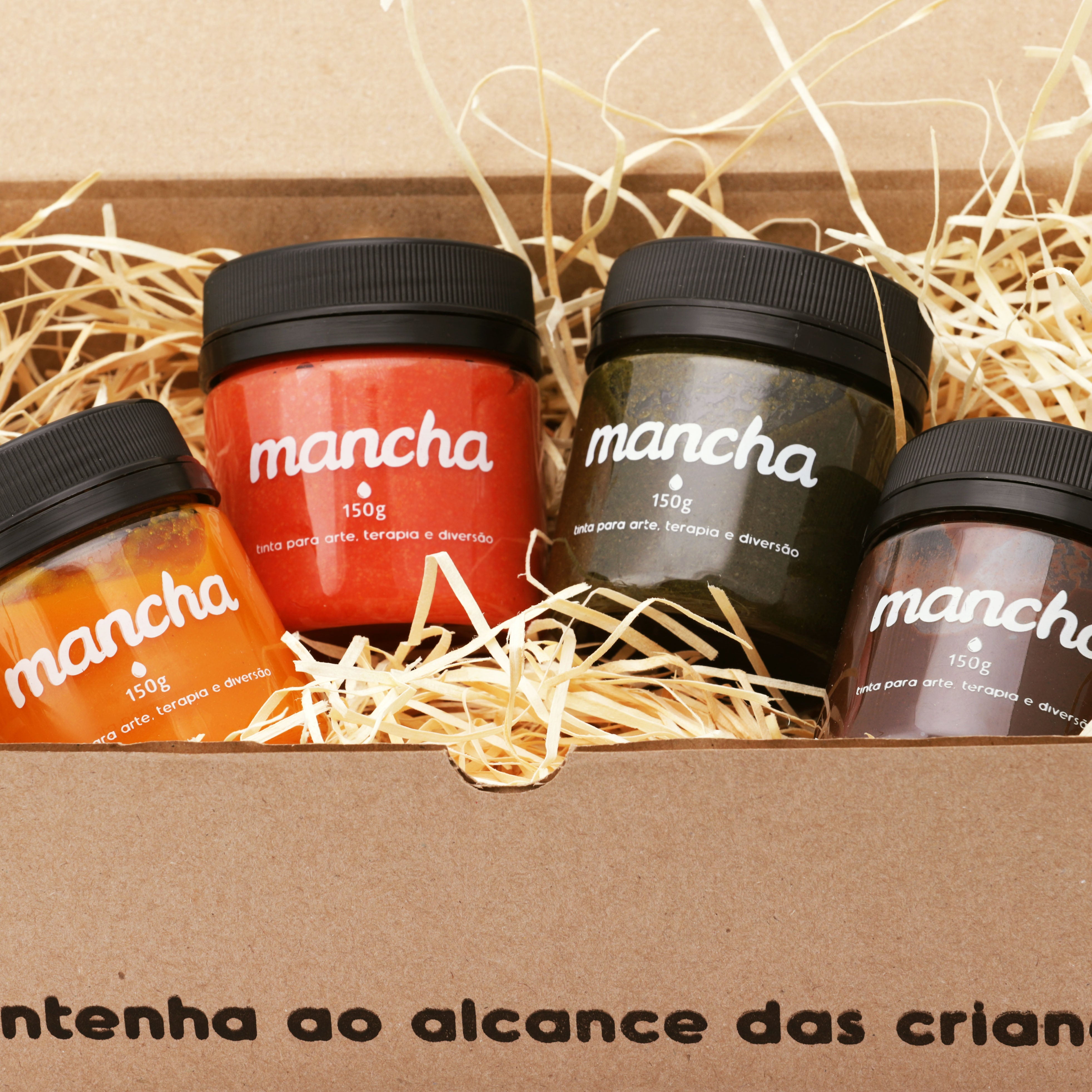 Kit de 4 Cores de Tintas 100% vegetais - Mancha Orgânica