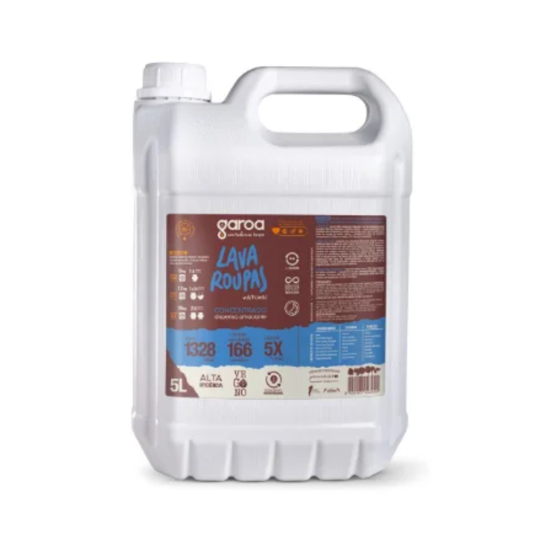 Lava Roupas Natural Concentrado Garoa 5 litros