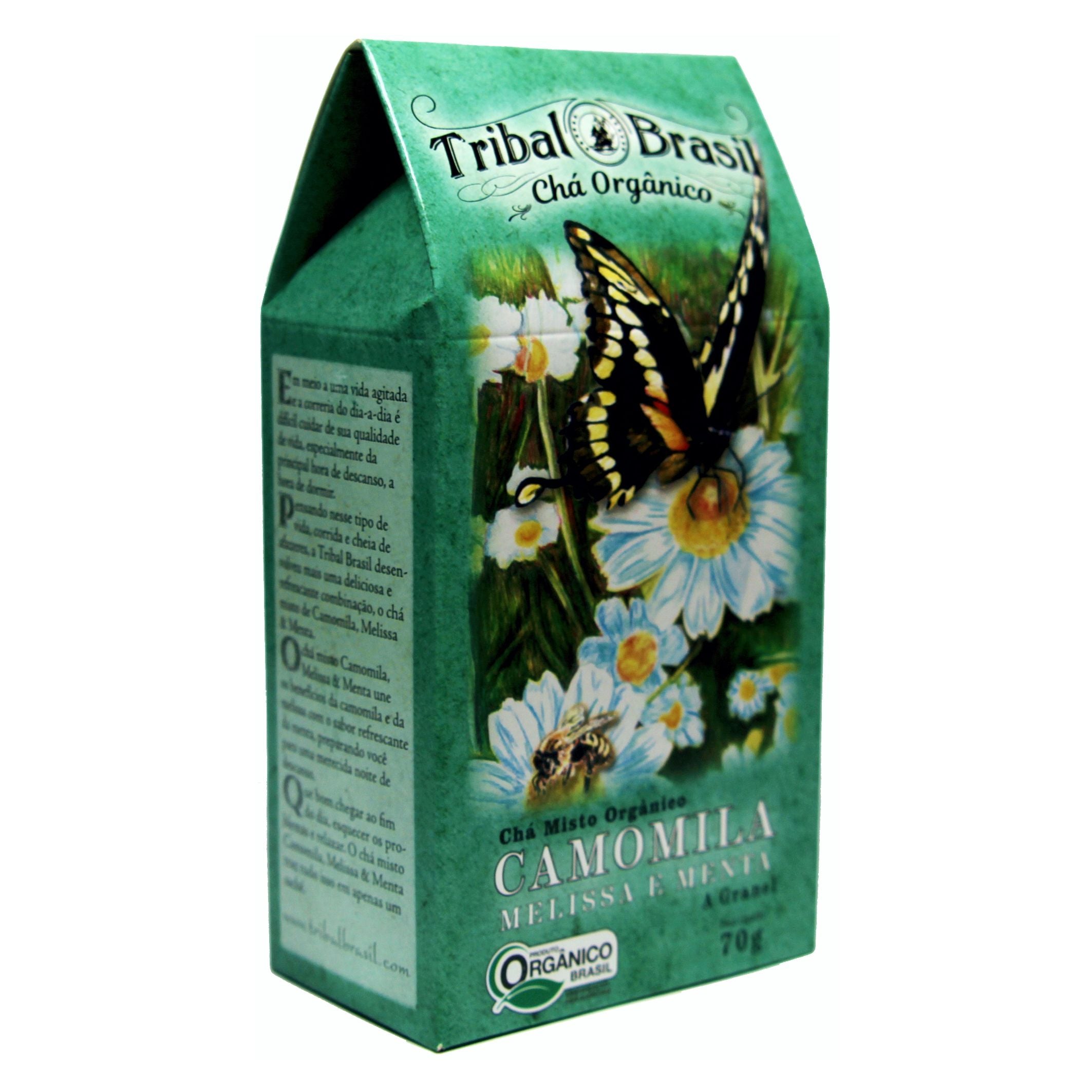 Chá Tribal Brasil - Camomila, Melissa e Menta - Caixa 70g