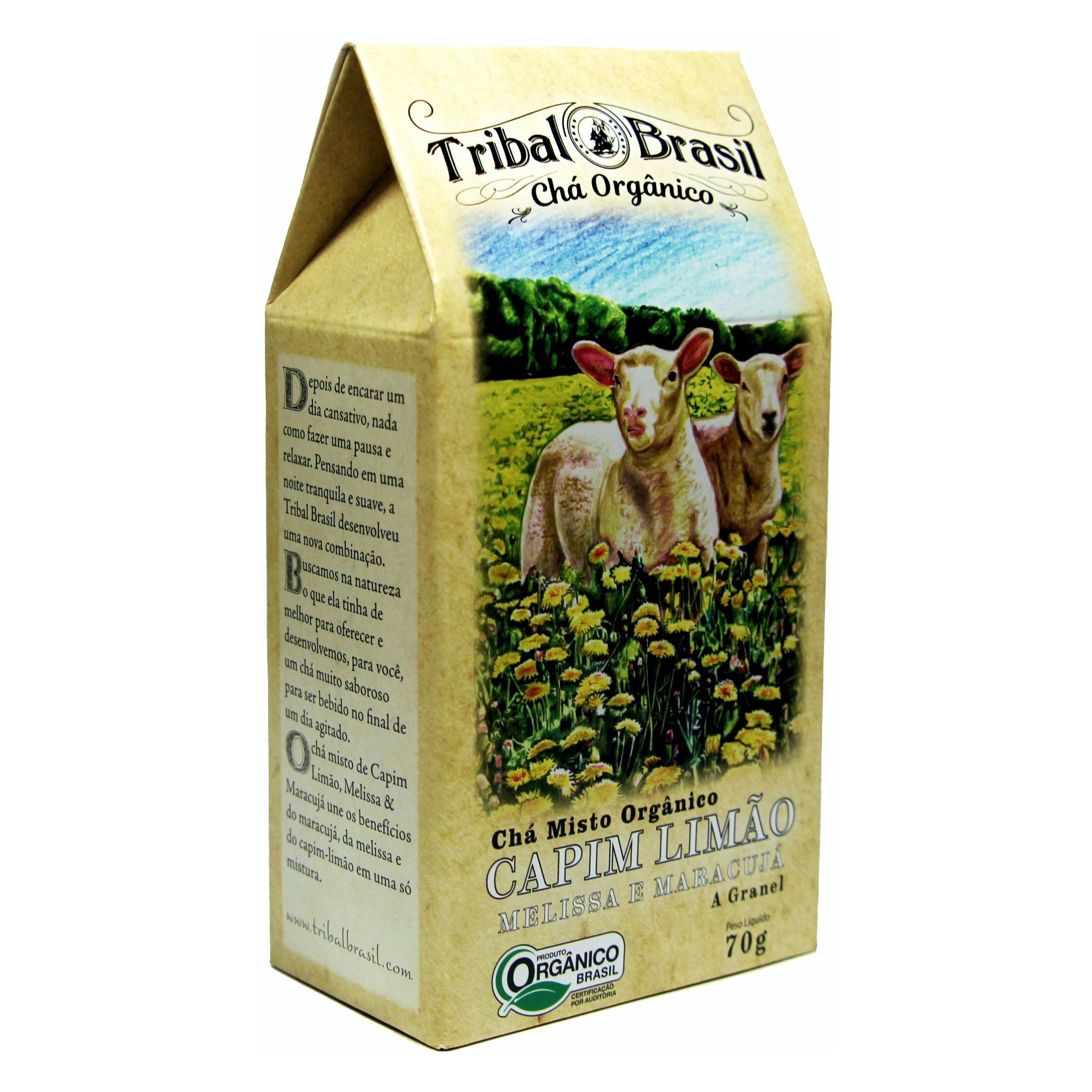 Chá Tribal Brasil - Capim Limão, Melissa e Maracujá - Caixa 70g