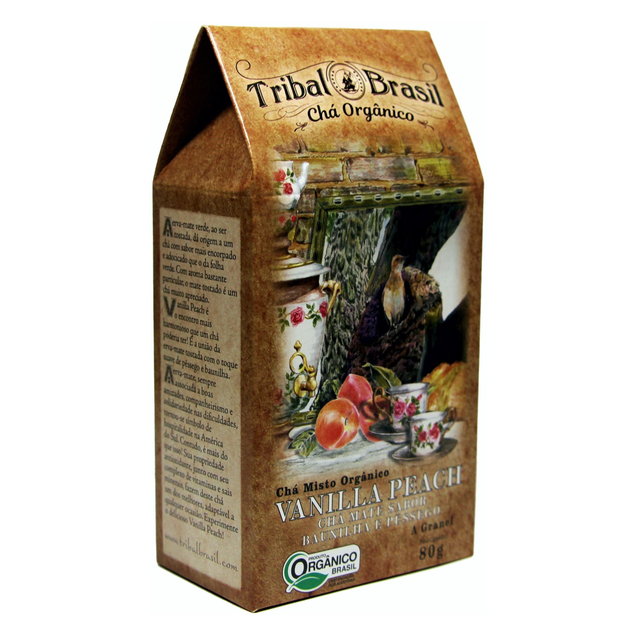 Chá Tribal Brasil - Vanilla Peach - Caixa 80g