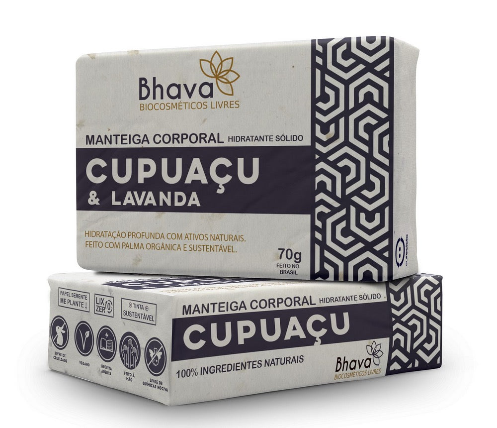 Manteiga Corporal Lavanda e Cupuaçu 70g - Bhava