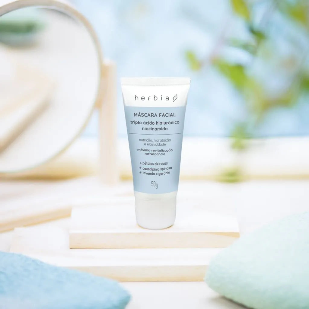 Máscara Facial Triplo Ácido Hialurônico