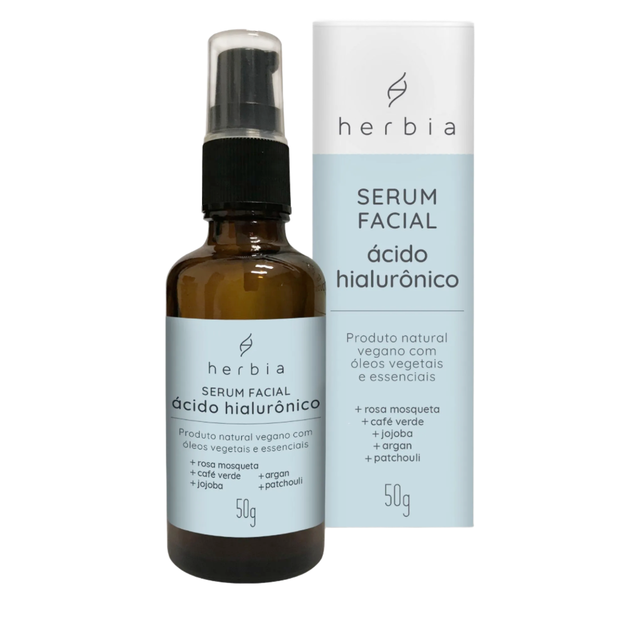 Sérum facial com ácido hialurônico Herbia
