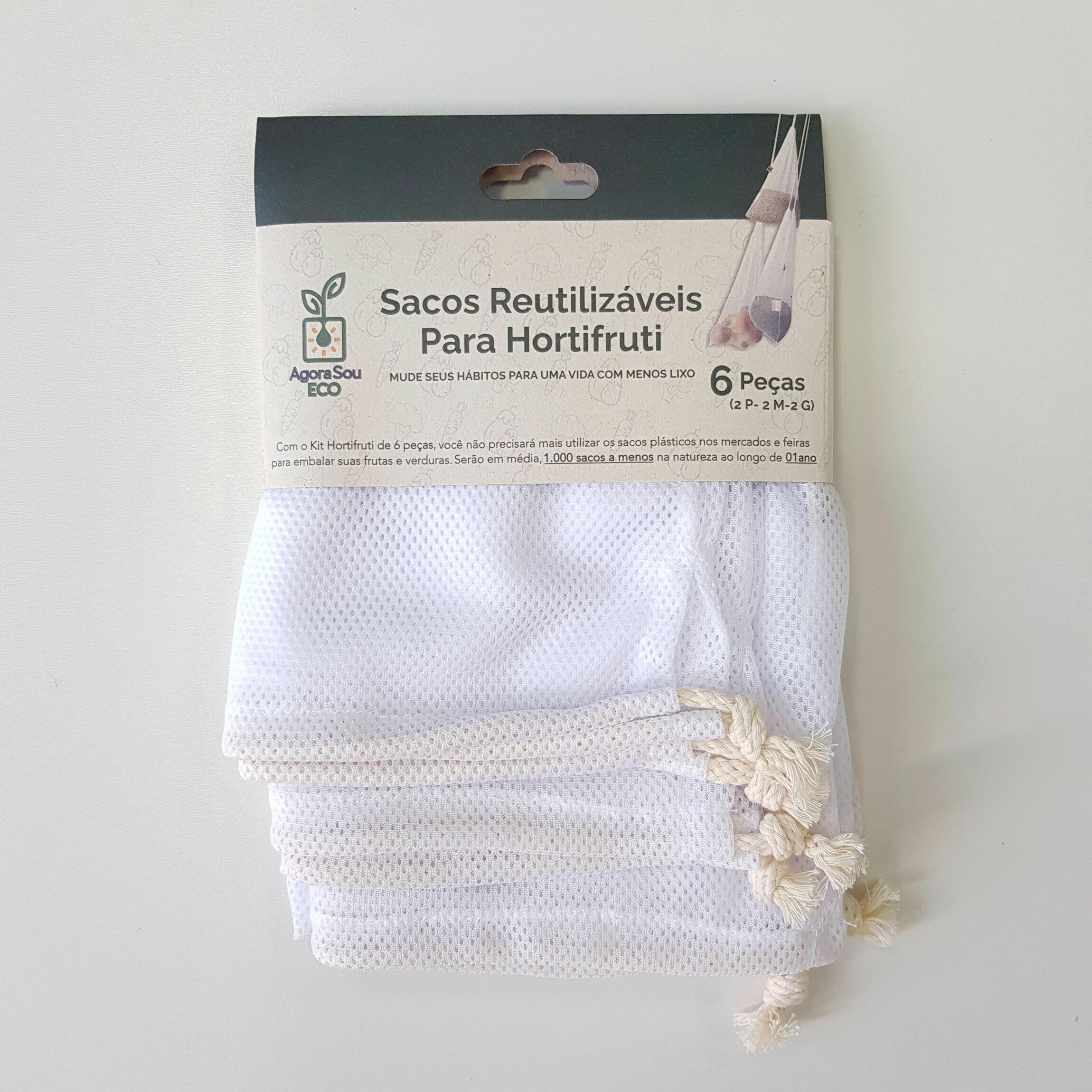 Kit Compra Sem Plástico | EcoBag + A Granel + Hortifruti - Consciência