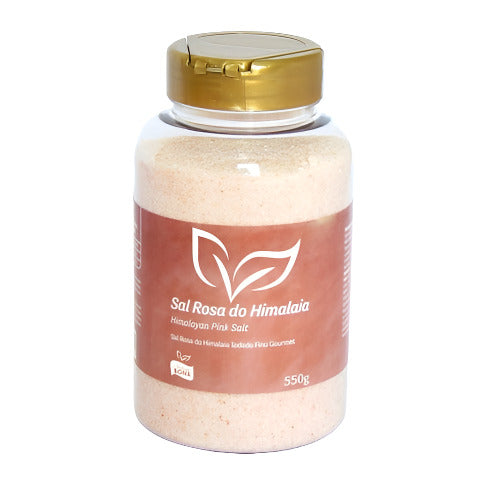 Sal Rosa do Himalaia Iodado Fino Gourmet Pote 500g Natura Bona