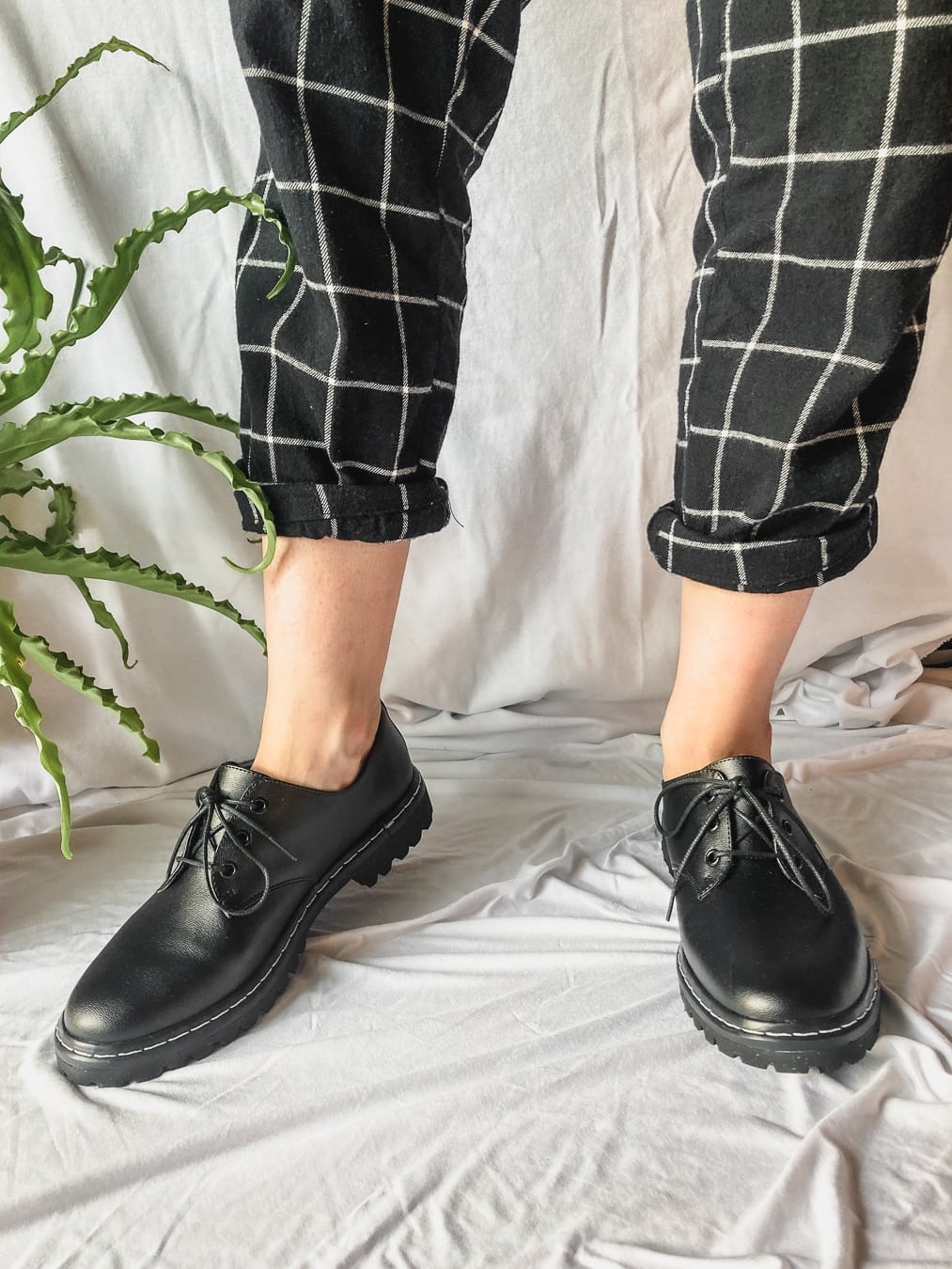 Sapato Tratorado Terra Preto Urban Flowers