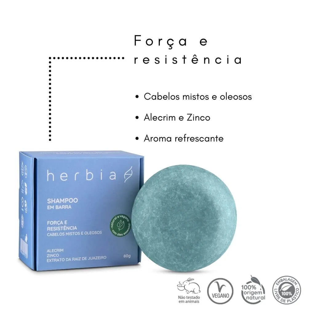 Shampoo em barra Cabelos Mistos e Oleosos