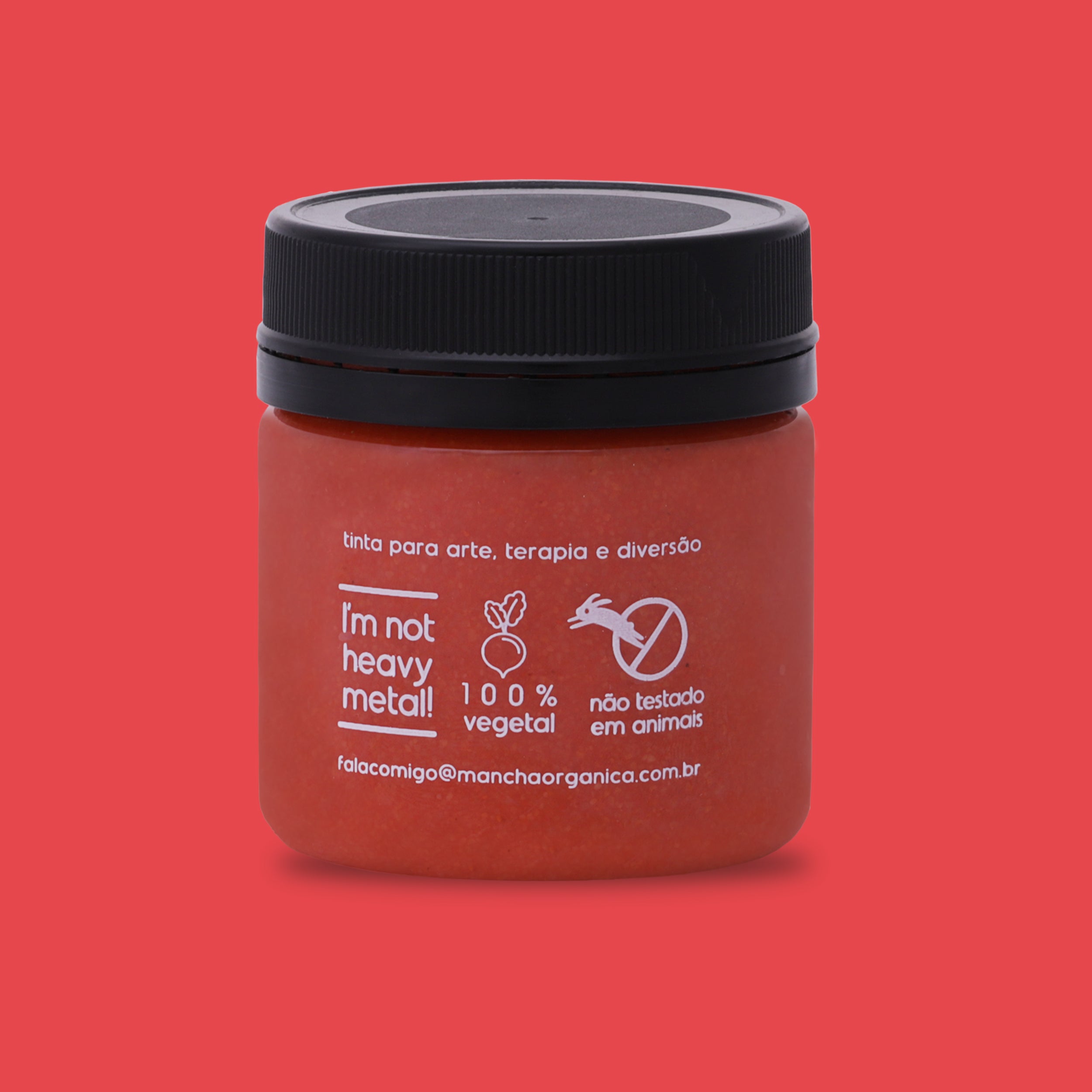 Tinta 100% Vegetal Vermelha de Urucum - Mancha Orgânica