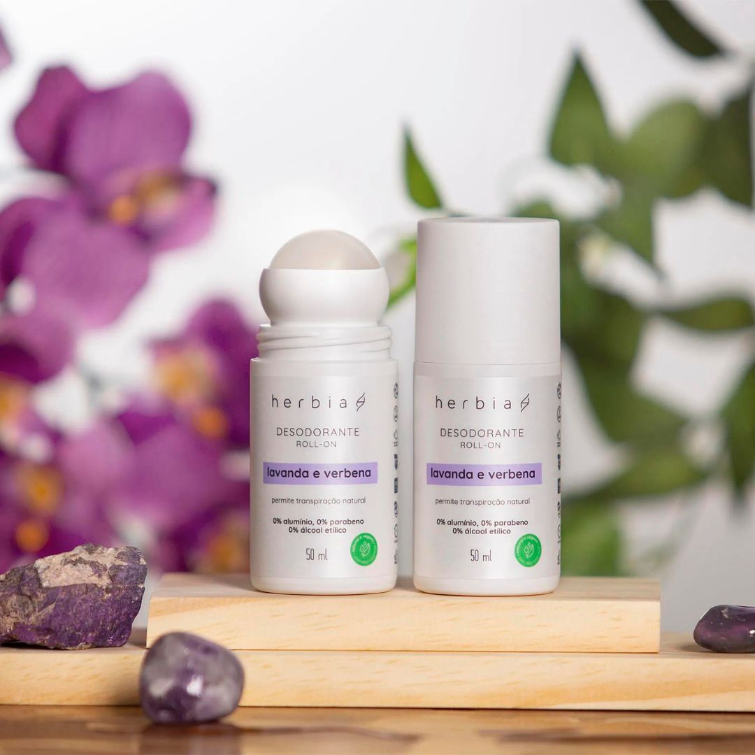 Desodorante Natural e Vegano Lavanda e Verbena Branca - 50ml - Herbia