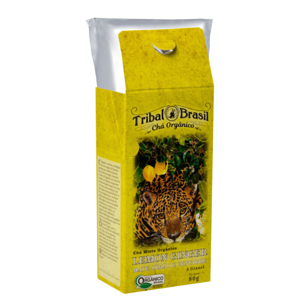 Chá Tribal Brasil - Lemon Ginger - Caixa 80g