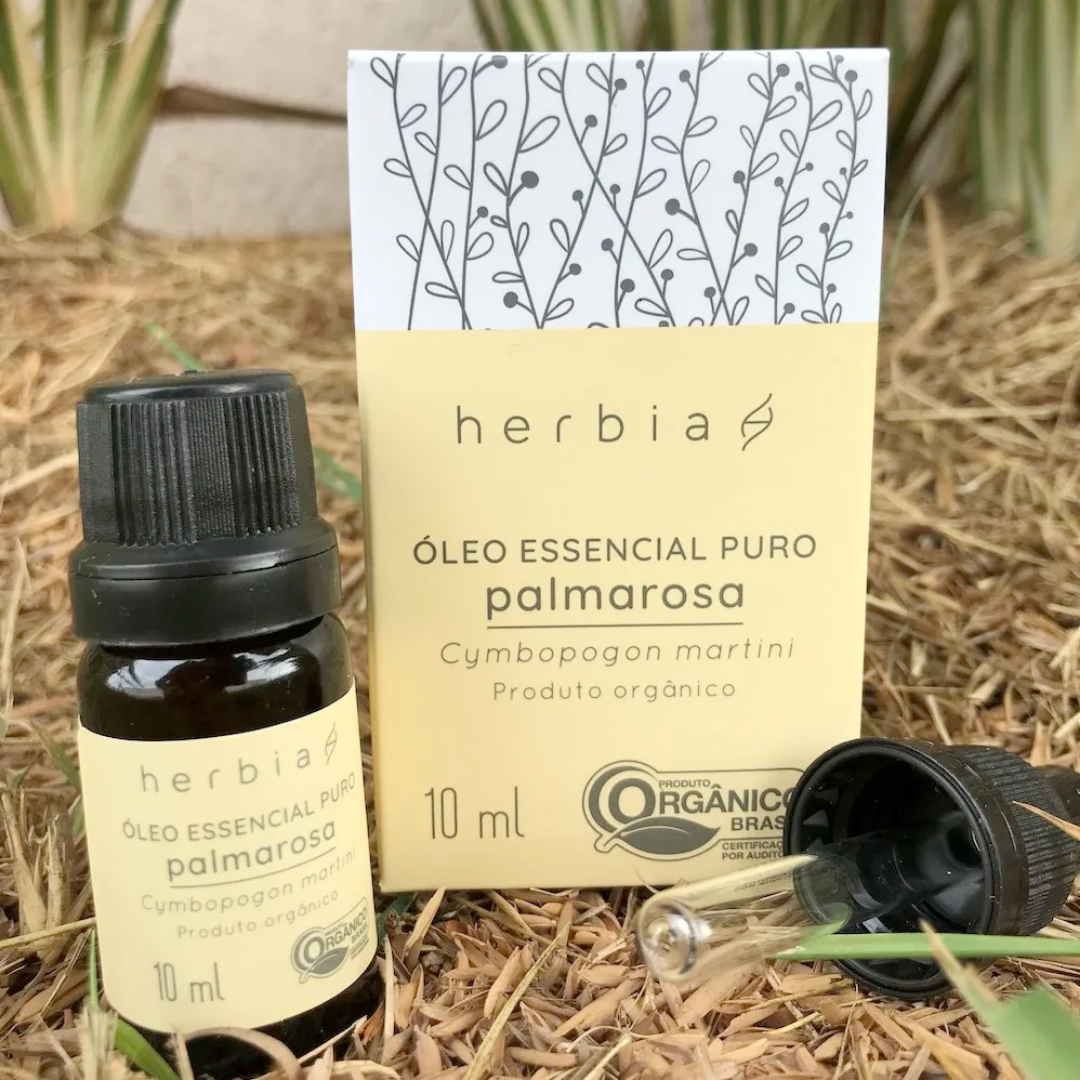 Óleo Essencial de Palmarosa 10 ml (Herbia)