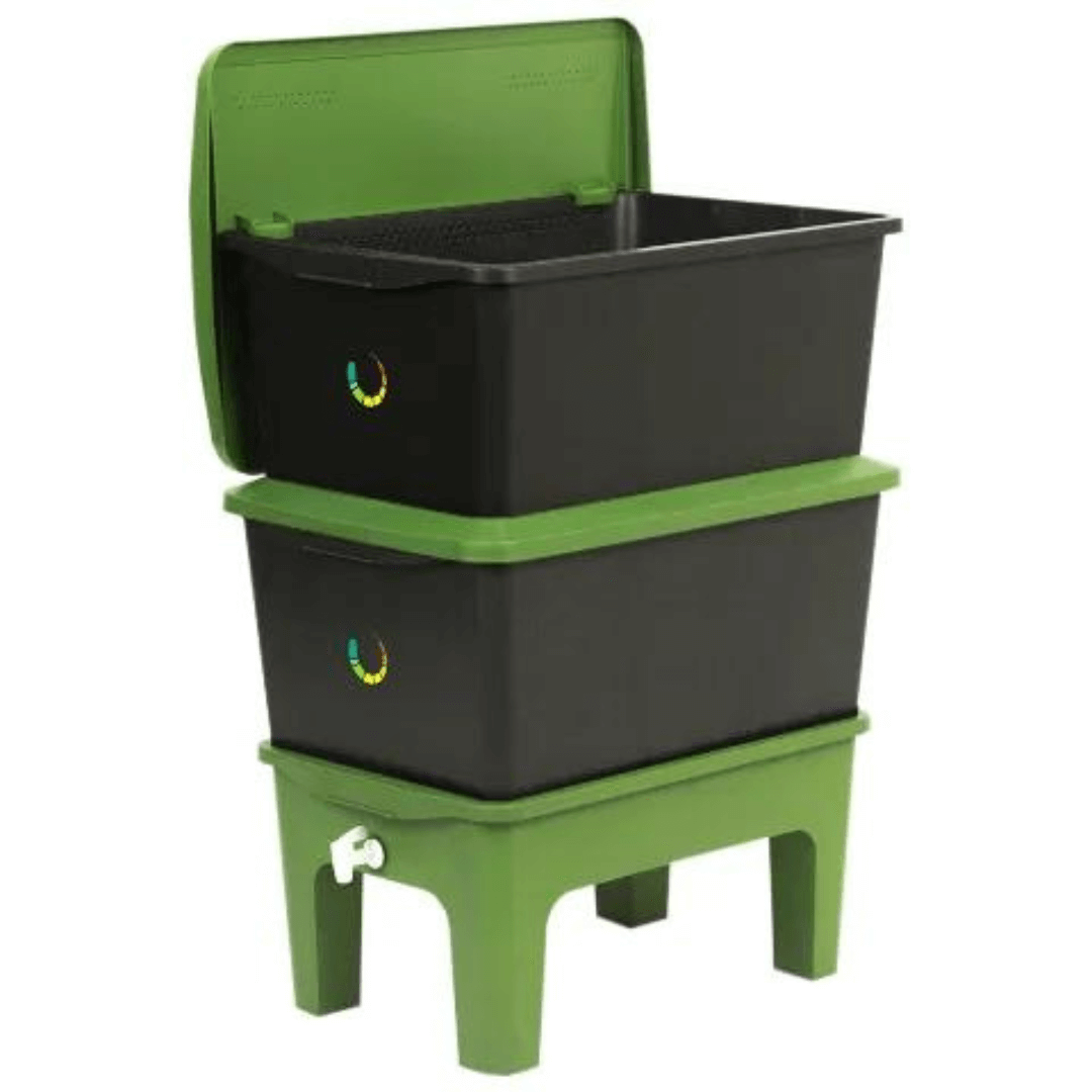 Composteira Humi P cor Verde-Preta