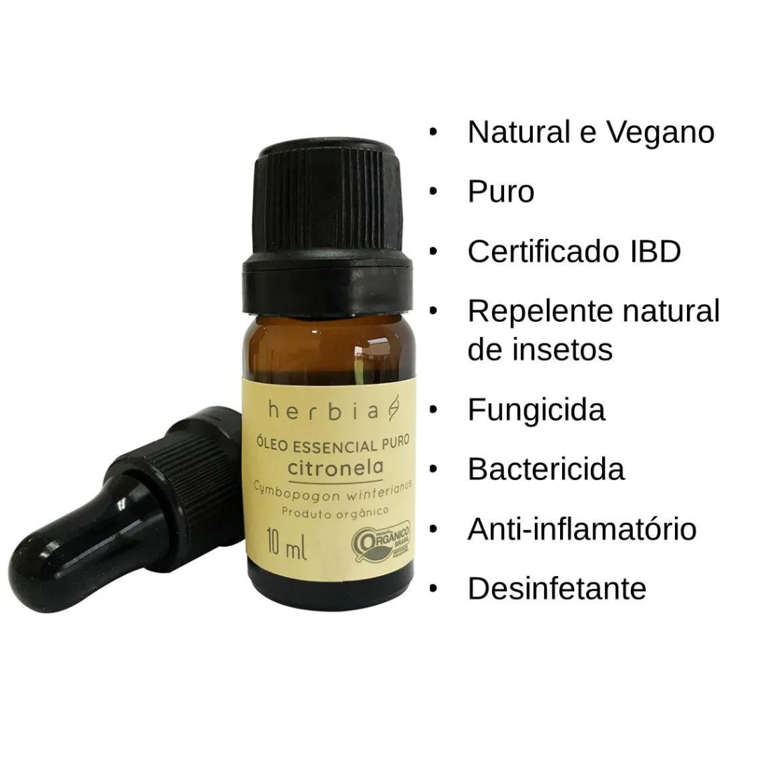 Óleo Essencial de Citronela 10 ml (Herbia)
