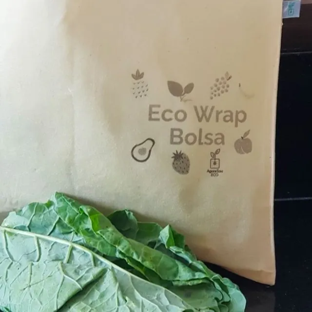 EcoWrap Bolsa | Tecido Encerado | Vegano Agora Sou Eco