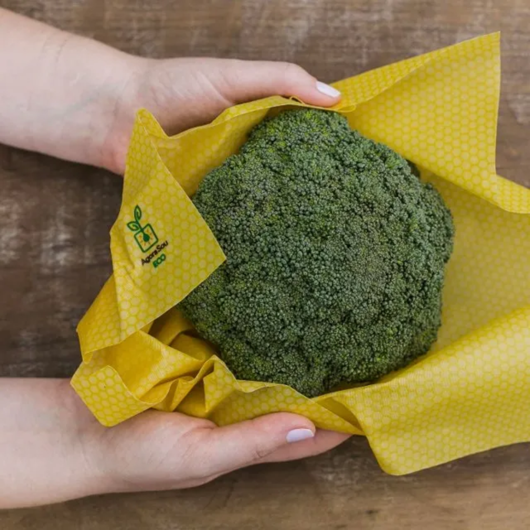 Kit com 3 EcoWraps | Pano Encerado Vegano Agora Sou Eco