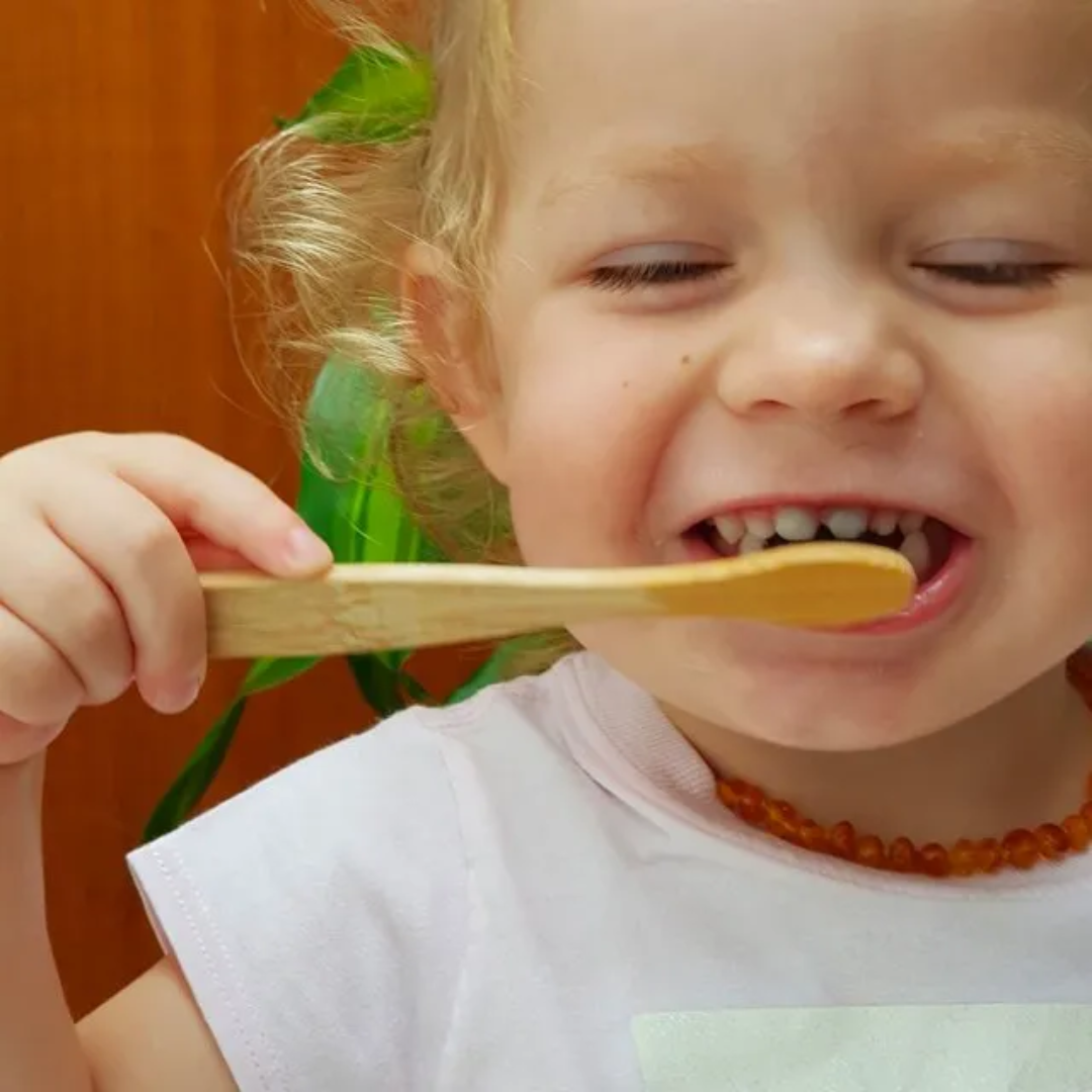 Escova de Dente de Bambu Infantil | Cerdas Macias Agora Sou Eco
