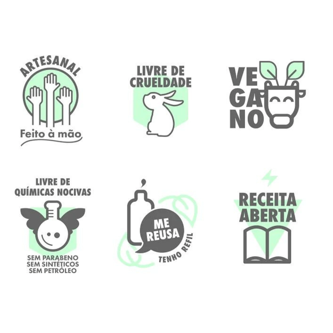 Desodorante Bastão sem alumínio 100% Natural 50g - Zero Plástico