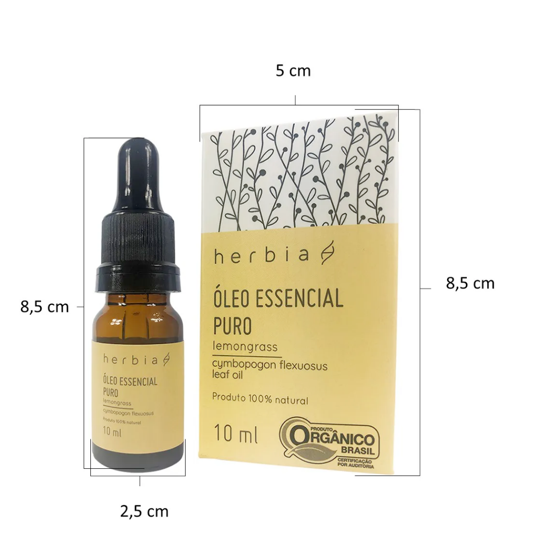 Óleo Essencial de Lemongrass 10 ml (Herbia)