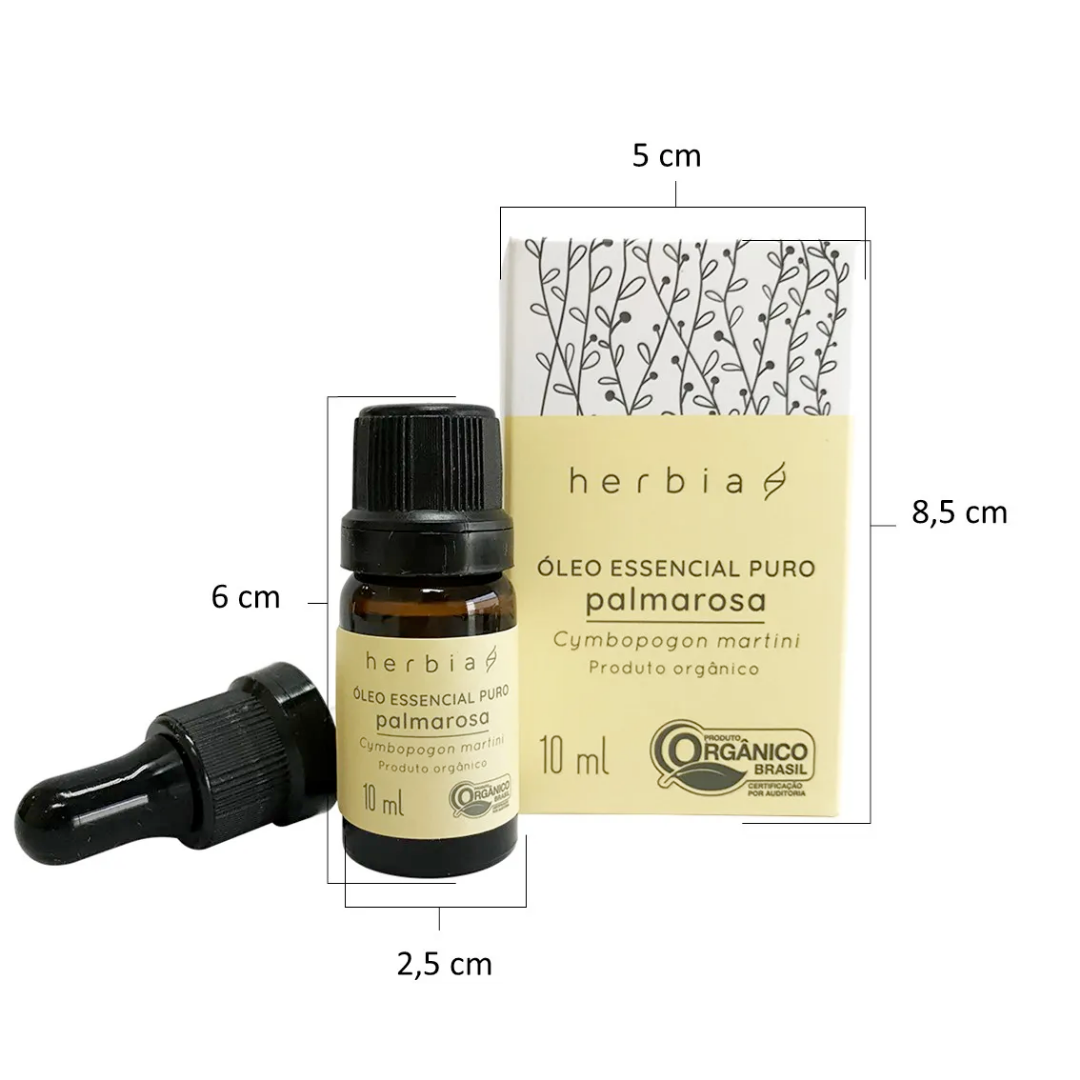 Óleo Essencial de Palmarosa 10 ml (Herbia)