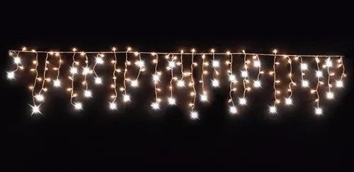 Pisca Pisca Cascata - LED - 220V - Branco Quente Ecosoli