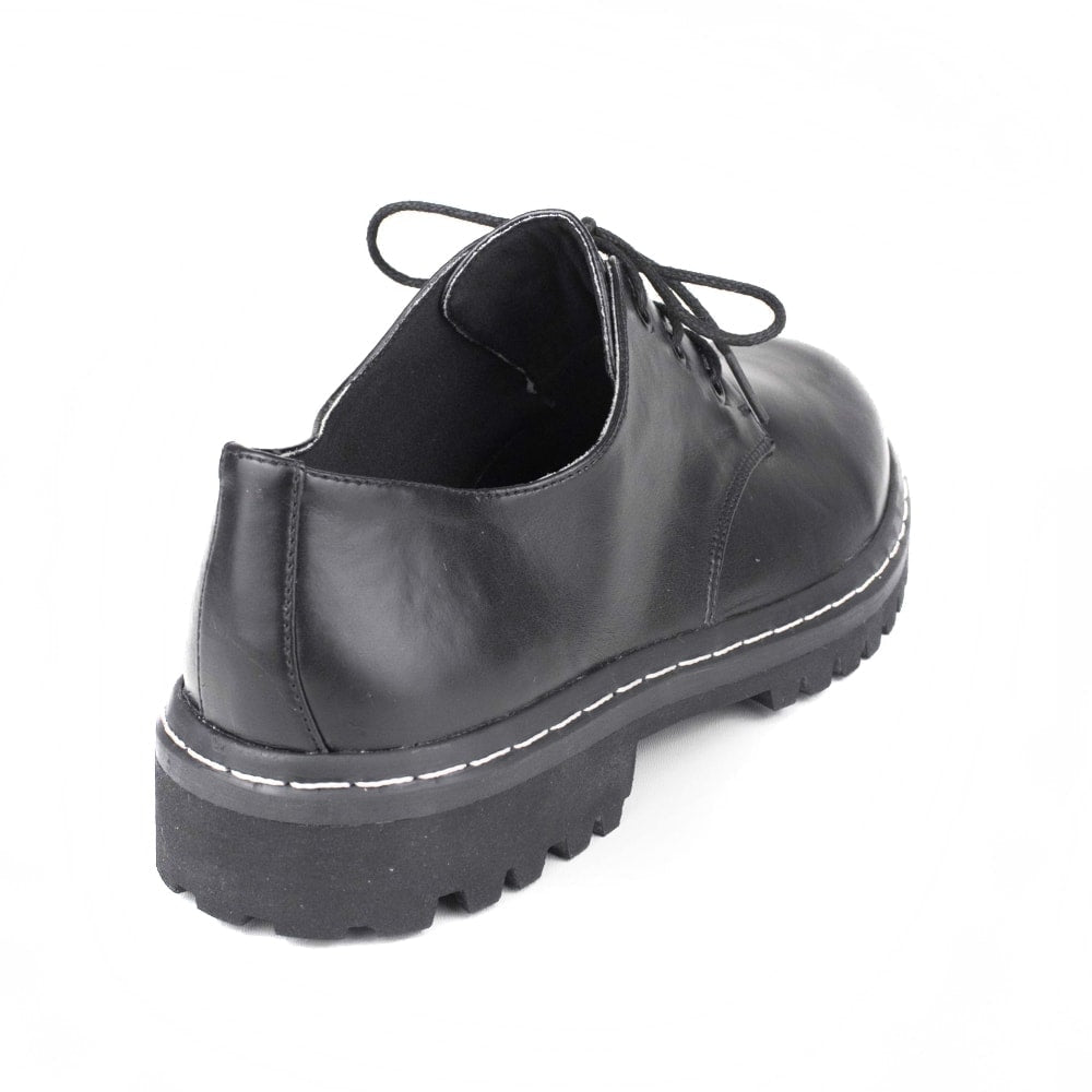 Sapato Tratorado Terra Preto Urban Flowers