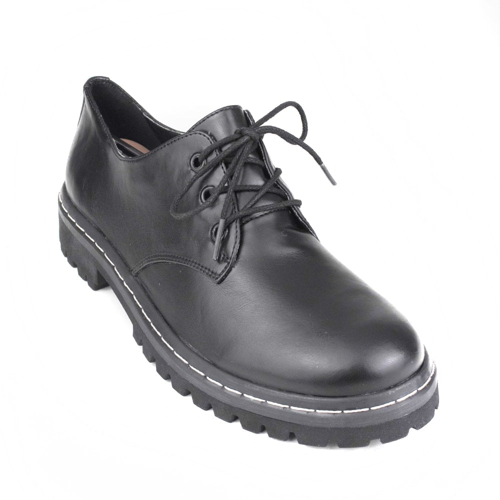 Sapato Tratorado Terra Preto Urban Flowers