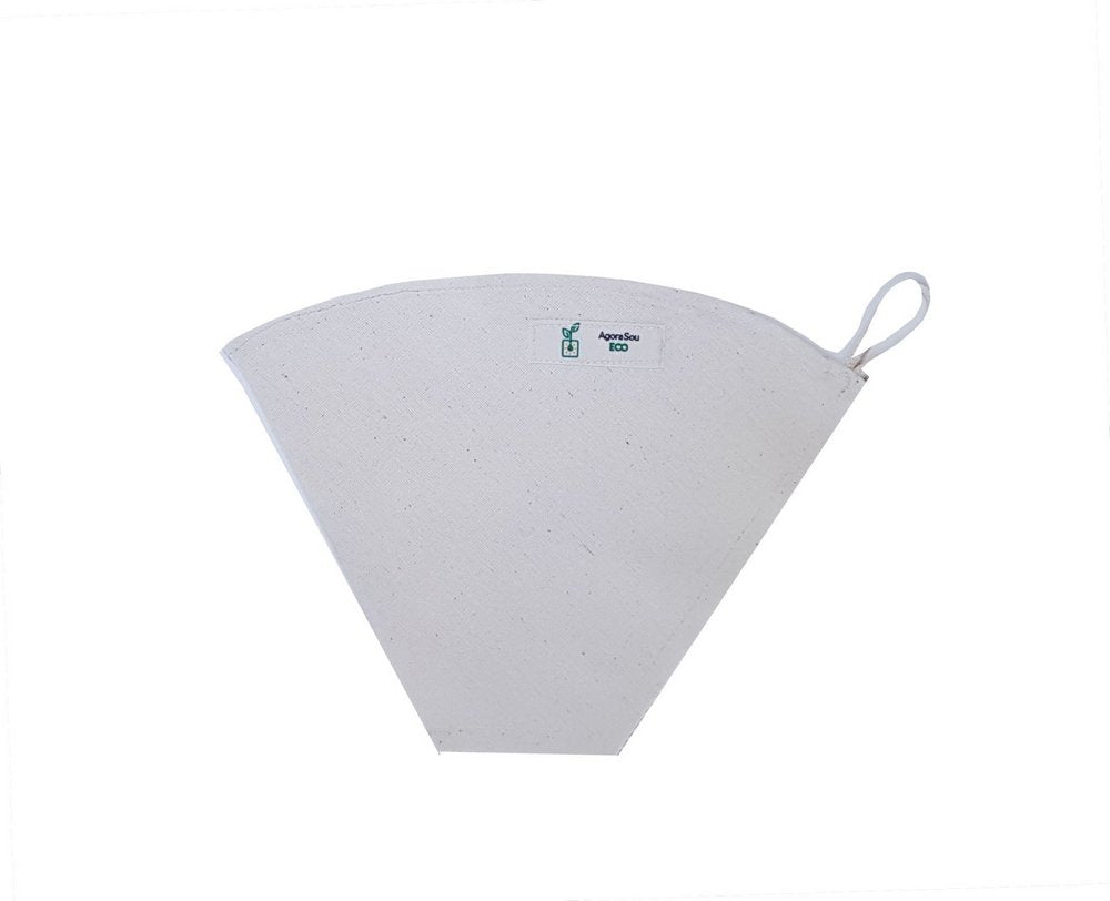 Coador de Café Reutilizável | Kit com 3 Eco Filtros De Café 100% Algodão Agora Sou Eco