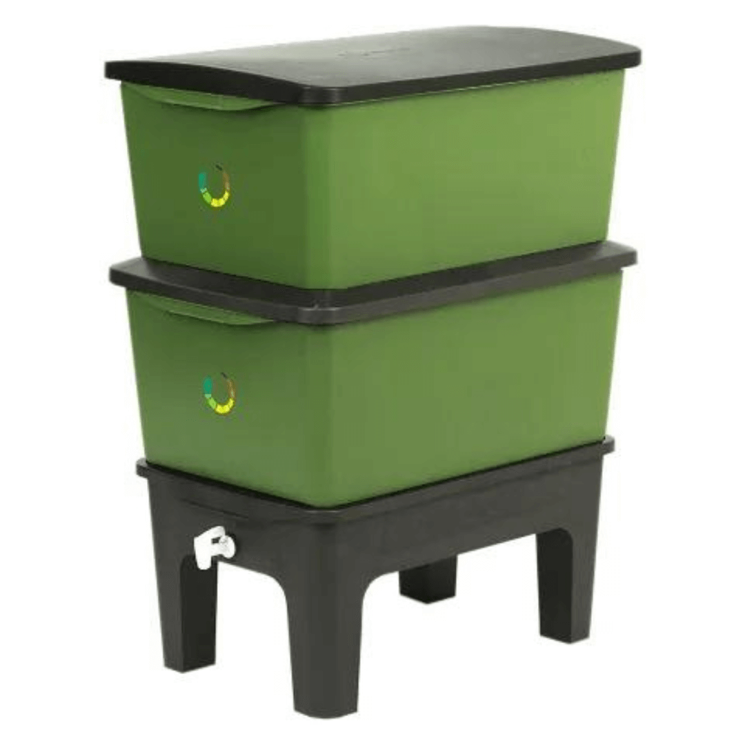 Composteira Humi P Preto-Verde